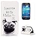 Produktbild CaseHome Compatible for Samsung Galaxy Grand Neo Plus (I9060) Hülle Folio Schutzhülle Tasche PU Leder Wallet Magnetverschluss Standfunktion Slim Folio Etui Flip -Welpe (Tomorrow Will Be A Better Day)