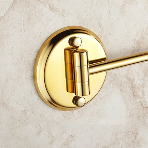 Volles Kupfer-Gold Wand-doppelseitiges Badezimmer Teleskopisches Falten 8-Zoll-Vergrößerungs-Schönheits-Spiegel - 4