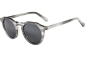 ZENOTTIC Lunettes de Soleil Rondes Polarisées Vintage pour Hommes Femmes Protection UV400