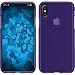 Produktbild PhoneNatic Case für Apple iPhone X/XS Hülle Silikon lila matt Case