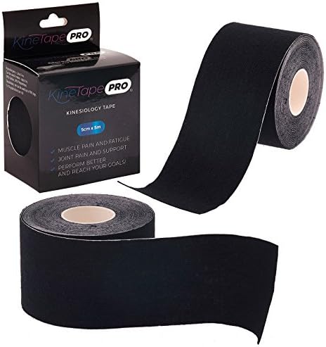 Kinesiology Tape Sports Muscle Injury Support Pain Relief 5m Elastic (BLACK)