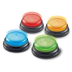 Brigamo Responder zumbador Juego, zumbido con luz y Sonido, Juego de concursos