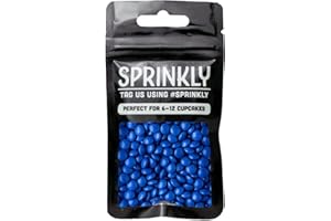 SIMPLY TOPPS Coloured Milk Chocolate Beans - 30g or 100g - Cake, Cupcake & Cookie Decoration Sprinkles (Royal Blue, 30g)
