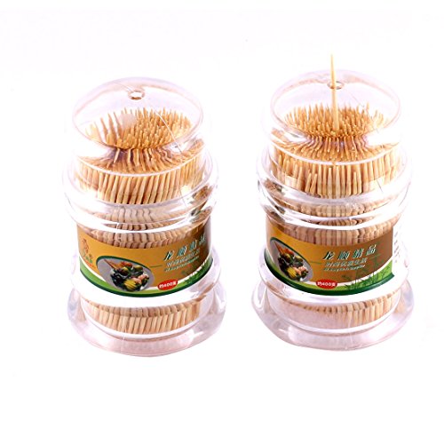 2Stk Esszimmer Plastik Schachtel Halter Aufbewahrung Spender mit Zahnstocher