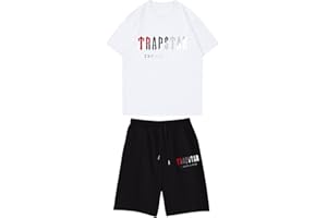 BFTHWY Chandal Trapstar Niño Manga Corta Camiseta y Pantalon Trapstar Corto Niño Camiseta Trapstar Niño Pantalon Corto Trapstar Niño Verano Conjunto Trapstar Niño