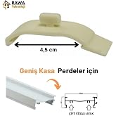 Bambapaw Stor - Zebra Perde Kornişe Takma Aparatı Geniş Plastik Portray (25 Adet)