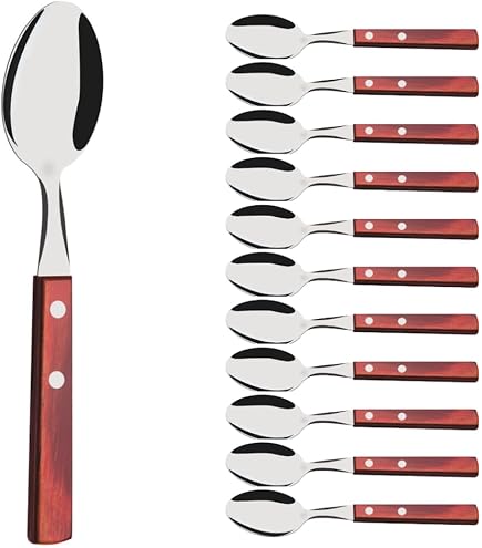 Tramontina Set di posate da bistecca Jumbo in acciaio inox, manico in legno FSC, lavabili in lavastoviglie, per 6 persone, affilate | Leroy Merlin