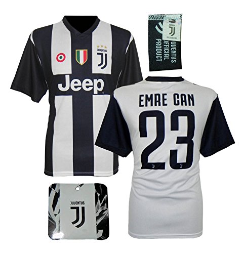 Camiseta Juventus Emre Can 23 réplica autorizada 2018-2019 Niño (Tallas 2 4 6 8 10 12) Adulto (S M L XL), 4 años