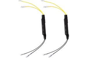 DOKENO Dekeno 12 V/21 W Motocykl LED rezystancja obciążenia 2 sztuki motocykl migający rezystor adapter wskaźnik korekcji błędów lampy błyskowej kontroler kierunkowskaz do motocykla, skutera