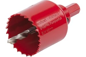 wolfcraft Sega a tazza BIM I 5470000 I Per materiali per costruzioni a secco, legno, plastica e metalli, profondità di taglio 40 mm