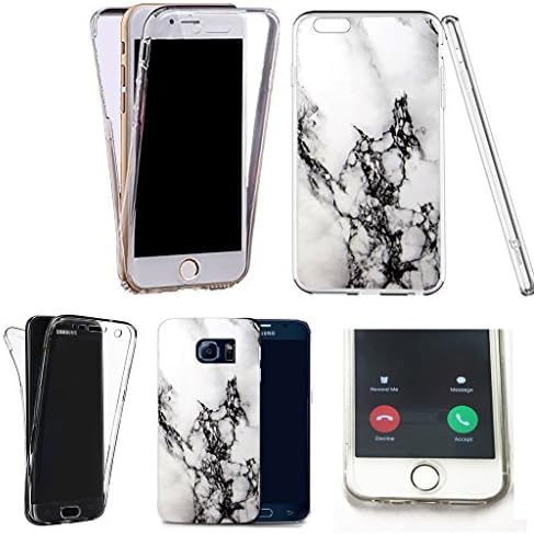 360° Gel Silicone Case Cover for apple iphone 5c - marble design ref Q201