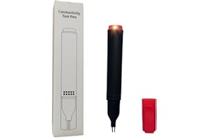MERISKY Conductivity Test Pen, Grounding Tester, Continuity Tester for Grounding Mats, Sheets, Pads, Blankets, Pillow Cases. Use to Test Effectiveness of Earth Connected Products.