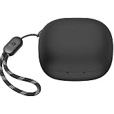 Coverzone Anker Soundcore R50i TWS İle Uyumlu Kılıf Yumuşak Kaymaz Dayanıklı 360 Derece &Ccedil;epe&ccedil;evre Koruyucu TPU Kılıf (Siyah)