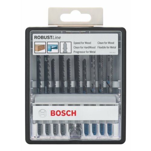 Bosch Pro 10tlg. Stichsägeblatt-Set Robust Line Wood and Metal zum Sägen in Holz und Metall - 2