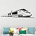 Produktbild BFMBCH Bullet Train Wandaufkleber Dekoration Abnehmbare Wohnzimmer Dekoration selbstklebende Gummi Tapete Zubehör Silber L 30 cm X 112 cm