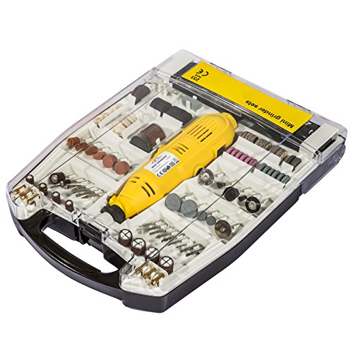 TecTake® Mini-Schleifer Schleifmaschine 243 teilig inklusive Koffer 130Watt - 5