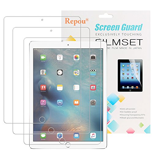 iPad Pro Schutzfolie, Repou iPad Pro 9,7 (3 Stück) iPad Air 2 iPad (2017) Schutzfolie Kristallklar Displayschutz Displayschutzfolie