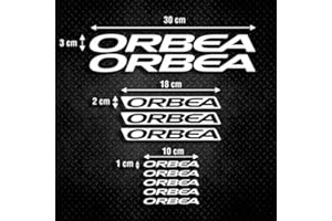 GS1 HONDURAS Kit x10 Pegatinas orbea Bicicleta MTB btt Blanco Sticker