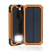 Produktbild Externe Akku,15000mAh Dual USB Tragbare Solar Ladegerät,Power Bank für iPhone und Smartphone(Orange)
