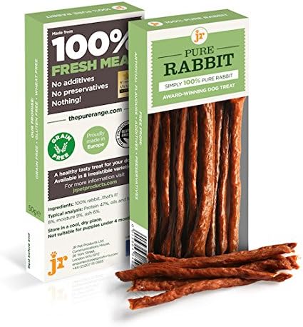 Pure Rabbit Sticks Dog Treats 50g Gluten Free,No Additives