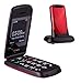 Price comparison product image TTfone Star Big Button Simple Easy To Use Clamshell Flip Mobile Phone with EE Pay as You Go - Red (Red)