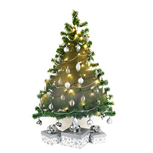 Denknova® 50er Solar LED Lichter Lichterkette Wasserdicht für Festival Garten Deko (warmweiß) - 4