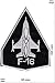 Produktbild Patch - F-16 black - Military - U.S. Army - Air Force -Tactical - Arme - Bundeswehr - Militär - Patches - Aufnäher Embleme Bügelbild Aufbügler