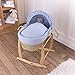 Waffle Palm Moses basket - Blue