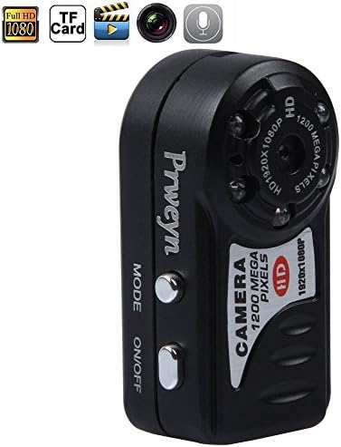 HD 1080P Spy Camera Camcorder Thumb Mini DV , Prweyn® 16GB Spy Cameras IR Night Vision 1920 x 1080 Portable Car Monitor Hidden Detection Camcorder Video Recorder