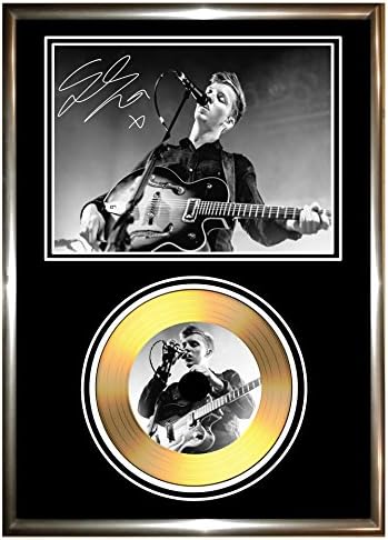 GEORGE EZRA - SIGNED FRAMED GOLD VINYL RECORD CD & PHOTO DISPLAY