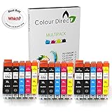 2 ans Durée de conservation 15 XL ColourDirect Cartouches d\'encre compatibl15 XL PGi-550XL / CLI-551XL ColourDirect compatible Cartouches d\'encre pour MG5450 MG5550 MG5650 MG6350 MG6450 MG6650 MX725 MX925 MX725 MG7150 iP7250 Imprimante