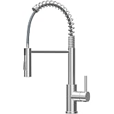 CECIPA Pull-out Kitchen Tap, Extendable Kitchen Faucet with Two Water Outlet Modes, High Arc Mixer Kitchen Tap, 360&deg; Swivel M