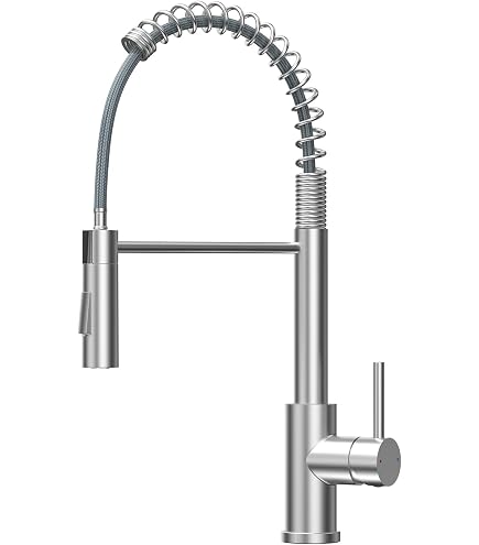 Delta Faucet Foundations Single-Handle Kitchen Sink Faucet – Stainless, Low Arc, 360° Swivel, ADA Compliant