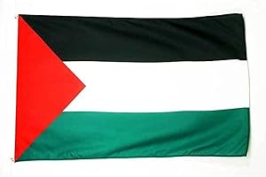 AZ FLAG Drapeau Palestine 150x90cm - Drapeau palestinien 90 x 150 cm Polyester léger