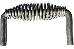 LavaLock Island Outdoor, LLC 5-3/8" Stainless Spring Handle with 1/2" Steel Rod (6" Wide, 3.5" Tall) - Weld ON