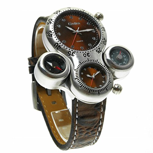 OrrOrr OULM Militr Dual-Zifferblatt Dual-Uhrwerk Armbanduhr Herren Quarzuhr Sport NEU braun OrrOrr OULM Militr Dual-Zifferblatt Dual-Uhrwerk Armbanduhr Herren Quarzuhr Sport NEU braun