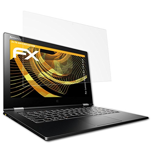 Lenovo Yoga 2 Pro (13.3 inch) Displayschutzfolie - 2 x atFoliX FX-Antireflex blendfreie Schutzfolie