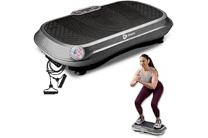 LifePro Waver - Máquina de Ejercicio con Placa vibratoria, Plataforma de Entrenamiento de vibración para Todo el Cuerpo con Bandas de Bucle, Equipo de Entrenamiento en casa para pérdida de Peso y