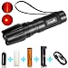 Produktbild Rotlicht Taschenlampe CrazyFire Taschenlampe Tactical LED,Tragbare Wasserdichte Taschenlampe im Freien mit Einstellbarem Fokus für Fischen Wandern,inklusive USB-Ladegerät und 18650 Batterie - (Rotlicht)