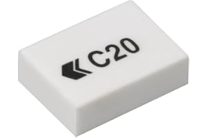 Hainenko 795107 Value C20 White Eraser (Pack of 45)