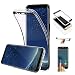 Produktbild Galaxy S8 Hülle,Galaxy S8 Silikon Hülle,Leeook Schön Ultra Dünn 360 Degree Double Sides Full Body Durchsichtig Transparent Handyhülle Schutzhülle Durchsichtig TPU Crystal Clear Case Backcover Bumper Slimcase Handyhülle Full Cover Case Hülle Cover Tasche Vorderseite + Rückseite beidseitiger Schutz für Samsung Galaxy S8 + 1 x Schwarze Eingabestift-Schwarz Black