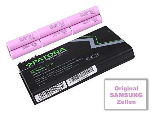 PATONA Premium Laptop Akku für ACER Extensa 5210-300508 | 5220-051G08Mi | 5220-100508 | 5220-100508Mi | 5220-101G08Mi | 5220-1A1G12 | 5220-1A1G16 | 5220-200508 | 5220-201G08 | 5220-201G12Mi | 5620G | 5620Z-1A2G08Mi | 5620Z-1A2G12Mi | 5620Z-2A1G08Mi | 5620Z-2A1G16 | 5620Z-2A2G08Mi | 5620Z-3A1G16 | TravelMate 5310-400508Mi | 5320-051G16Mi | 5320-101G12Mi | 5320-101G16Mi | 5320-201G16Mi | 5320-202G16Mi | 5320-2518 | 5520-401G12 | 5520-401G12Mi | 5520-401G16 – [ Li-ion; 5200mAh;schwarz] - 6