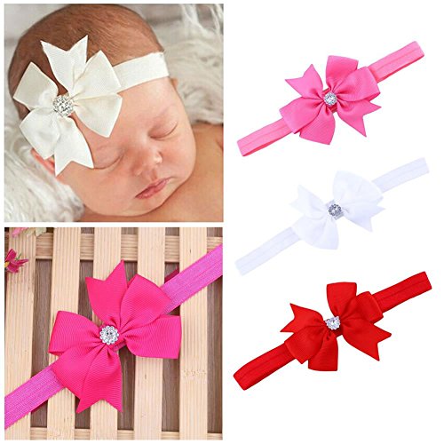 Itaar Baby Girl's Headband Mix Color Hairband Elastic 3Pcs