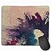 Produktbild BAOQIN Mauspad,Mouse Pad Abstract Girl Paint Splatter Rectangle Rubber Mousepad 8.66 X 7.09 Inch Gaming Mouse Pad with Black Lock Edge