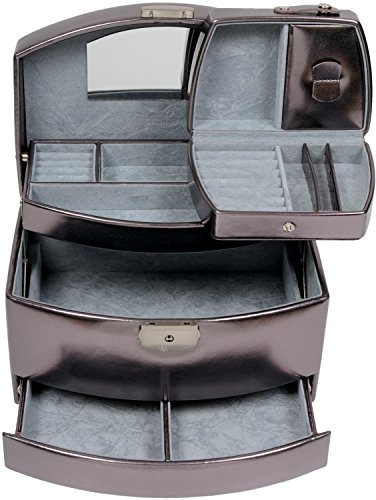 Windrose Lucento Schmuckkoffer mit Etui 3 silber met - 3
