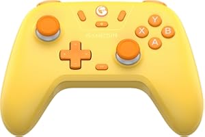 GameSir Nova Lite Wireless Controller – 2.4G & Bluetooth Gamepad for Windows PC, iPhone, Android, Switch & Steam Deck – Hall Effect Triggers, Turbo Function, Rumble Vibration (Golden Yellow)
