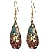 Zephyrr Red, Green Non-Precious Metal Dangle & Drop Earrings For Women RS.219.00