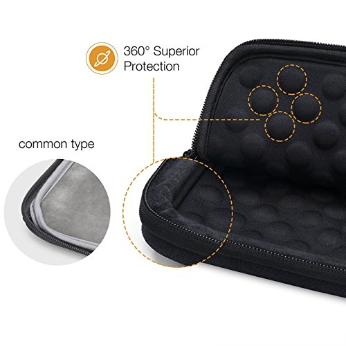 Tomtoc 360° Schutzhülle für das neue 13 Zoll MacBook Pro Late 2016/12,9 Zoll iPad Pro, Stoßfester Stoff Laptop Schutztasche, Spritzwasserfest, Schwarz - 2