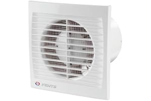 Vents Ventilador de baño de 100 mm de diámetro, 12 V, color blanco