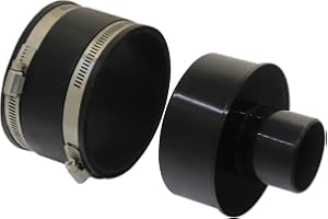 Slangadapter 100 till 50 63 mm reducering spånsug träspån förminskare rördelar rör rörsystem dammsugarsystem (110-100-50mm)